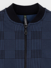 жакет  для мальчика  КР 302682/грозовая туча,костюмная клетка