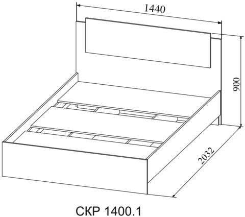 кровать СОФИ СКР 1400.1 (1,4 м)