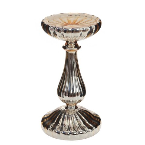 Подсвечник (Высота 20,5 см) - Серебро - купить