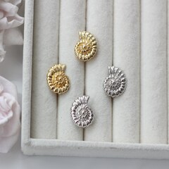 Швензы Ракушки 17*12 мм с английским замком, позолота, Ш127