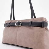 Сумка Саломея 216 македония тауп + черный