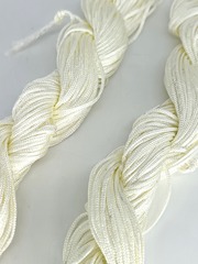 Шнур плетеный нейлон, d 1,2 мм, 10х20 м, молочный