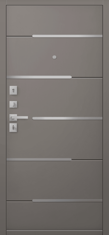 Теплая дверь входная Центурион С-108 (2026), 2 замка, 2 мм металл, (черный муар+базальт кашемир) #3