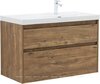 Aquanet 365913 Тумба с раковиной Nova Lite 2.0 100 R 2 ящ. цв. дуб рустикальный (365913)