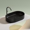 Ceramica Nova Element CN6048MB Умывальник чаша накладная овальная, 60.8x38.5, цвет: чёрный матовый