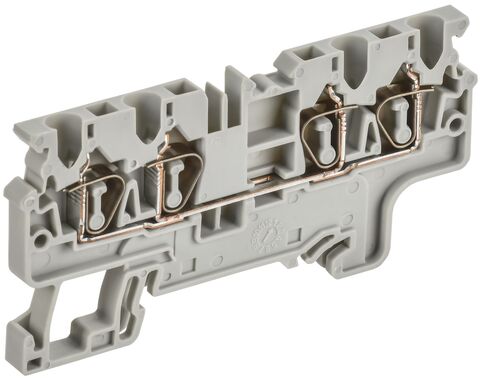 ARMAFIX Клемма пруж. CX2.5-4 2,5мм2 4-конт. серая IEK