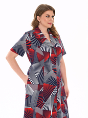 4536 Халат на пуговицах