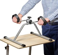 Велотренажер Bradex SF 0077 АЭРОБ НЬЮ, компактный, серый