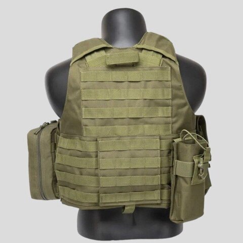 ТАКТИЧЕСКИЙ РАЗГРУЗОЧНЫЙ ЖИЛЕТ «5 / пять карманов» с подсумками Tactical Molle Plate Carrier для съемных бронепластин в наличии на нашем складе в трёх расцветках: