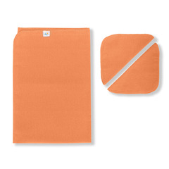 2001-76 Комплект Фланель пеленка (лососевый) 80*100 + 2 платочка