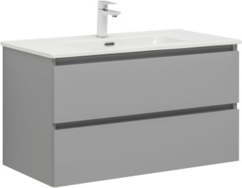 Aquanet 329604 Тумба Вега 90 2 ящ. цв.мисти грин (329604)
