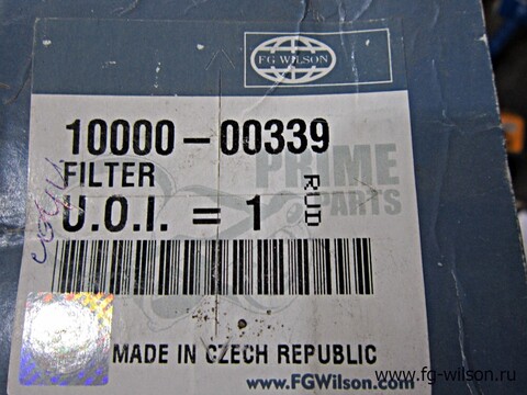 Фильтр топливный / FUEL FILTER ELEMENT АРТ: 10000-00339