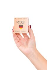 Ароматизированные презервативы EXPERT Fruit Mix - 3 шт. - 