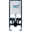 AC1100-AC0105-AC0120 Комплект 3 в 1: подвесной унитаз Bequem AC1100 белый с инсталляцией AC0105 и кнопкой AC0120 хром