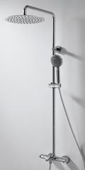 ДУШЕВАЯ КОЛОННА С ТЕРМОСТАТИЧЕСКИМ СМЕСИТЕЛЕМ ДЛЯ ВАННЫ И ВЕРХНИМ ДУШЕМ BRAVAT WATERFALL F639114C-A5-RUS