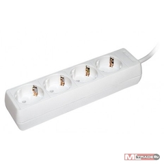 Удлинитель 3м, 4 гнезда, ПВС 3*1, с заземл.конт, IEK У04, 281440---