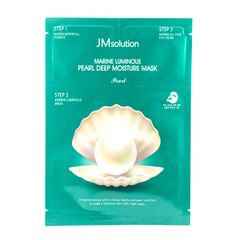 JMsolution Marine Luminous Pearl Moisture Mask Plus трёхшаговый увлажняющий набор с жемчугом