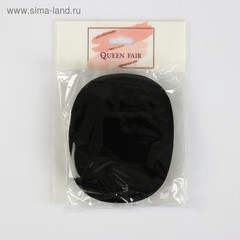 Спонж для умывания «Овал», 11 × 8,5 см, влажный, цвет чёрный