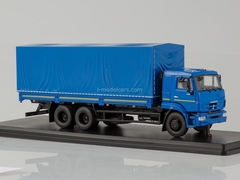 KAMAZ-65117 flatbed truck restyling blue 1:43 Start Scale Models (SSM)