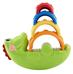 Fisher Price Пирамидка Крокодил Складывай и качай (CDC48)