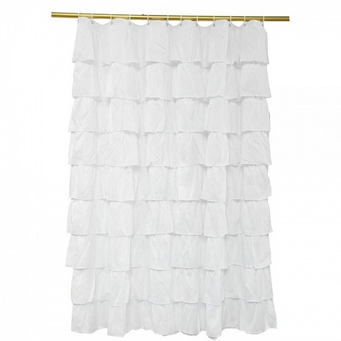 Шторка для ванной 180х180 Carnation Home Fashions Beze белый