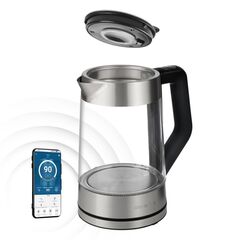 Чайник электрический Polaris, PWK 1725CGLD WIFI IQ Home, 1.7 л, 2200 Вт, ск нагр элем, стекло