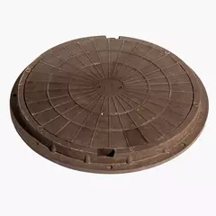 Люк полимерпесчаный легкий (1,5 тн) коричневый