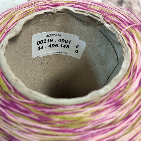 Меринос Missoni  2/60 горчично-малиновый, секционный