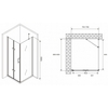Abber Zart AG08080P-S91 Душевой уголок, 80x90x195, цвет: хром