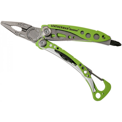 Мультитул Leatherman Skeletool, 7 функций, салатовый, шт