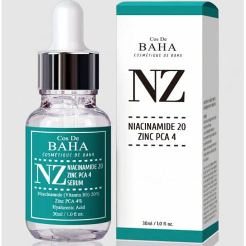 Сыворотка с ниацинамидом и цинком COS DE BAHA NIACINAMIDE 20% + ZINC 4% SERUM ,30 мл