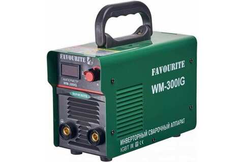 Сварочный инверторный аппарат FAVOURITE 10-300А, 5,2кВт, 1,6-5мм ПВ60% WM-300IG