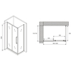 Abber Schwarzer Diamant AG30100H-S75 Душевой уголок, 100x75x195, цвет: хром