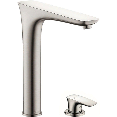 Hansgrohe 15812800 *СНЯТ*HG 15 812 800 PuraVida Смеситель для кухни 262 мм, на 2 отверстия, нержавейка