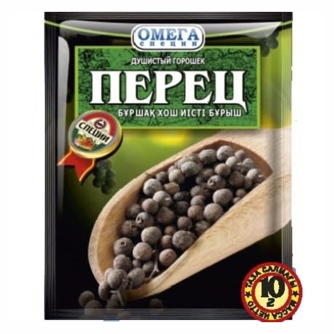 Приправа ОМЕГА Перец Черный горошек Душистый 10 гр м/у КАЗАХСТАН