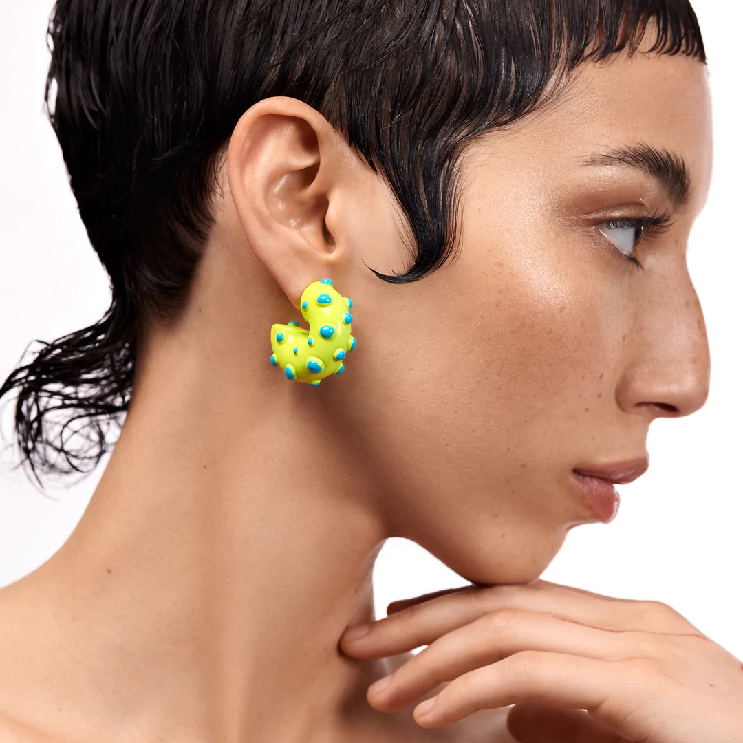 Серьги Yellow Neon Rave Earrings купить онлайн по цене 25680 ₽ |  Интернет-магазин VIVA LA VIKA