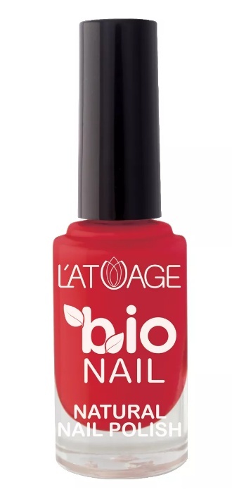 L’atuage Лак для ногтей BIO CARE тон 812 красно - вишневый