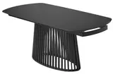 фото 11 Стол DESIO 180 PURE BLACK SOLID CERAMIC Черный мрамор матовый, керамика/Черный каркас, DISAUR на profcook.ru