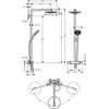 Душевая система внешнего монтажа с термостатом 107,5 см с верхней лейкой 24х24 см 2 режима Hansgrohe Raindance Select S 27129400