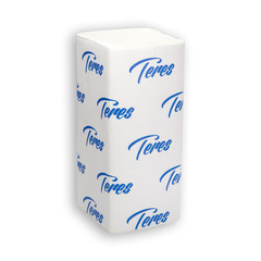 Полотенца бумажные листовые Терес Комфорт V-сложения 2-слойные 20 пачек по 200 листов (артикул производителя Т-0221) (H3)