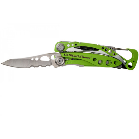 Мультитул Leatherman Skeletool, 7 функций, салатовый, шт