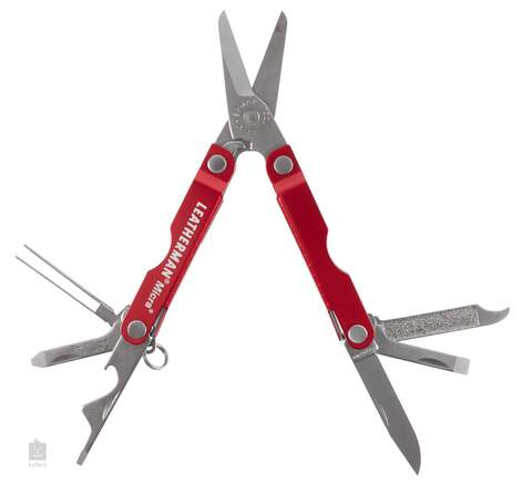 Мультитул-брелок Leatherman Micra Red, 10 функций, цвет красный (64330181N) | Multitool-Leatherman.Ru