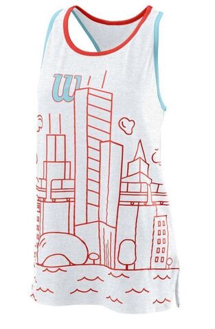 Топ теннисный Wilson Chi Cnt Tank W - white