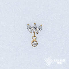 Pendant 3K Marquise v.2 Crystal PVD Yellow