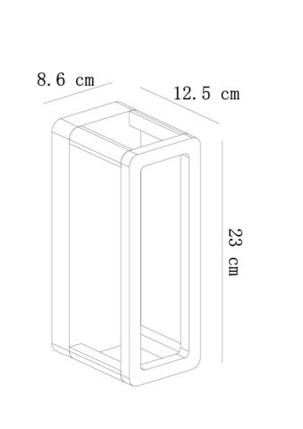 Уличный настенный светодиодный светильник Arte Lamp HASSALEH A3374AL-1BK