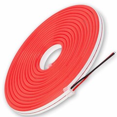 Светодиодная лента гибкий неон LEDbeLED 12V 6x12mm 120 LED/m IP67, красный, 5 метров