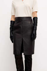 Skirt chocolate color