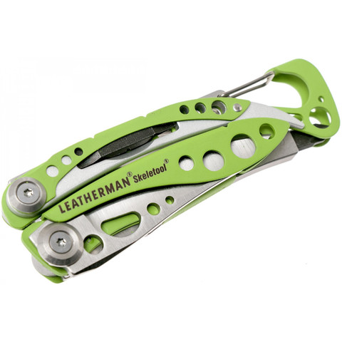 Мультитул Leatherman Skeletool, 7 функций, салатовый, шт