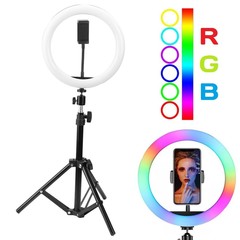 Кольцевая лампа 26 см со штативом Ring Fill Light LED MJ26 RGB