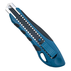 19-0-411 Резак с выдвижным лезвием ELEGANT BLACK, 18 мм, воронёное, SK5, автофиксатор (РемоКолор)